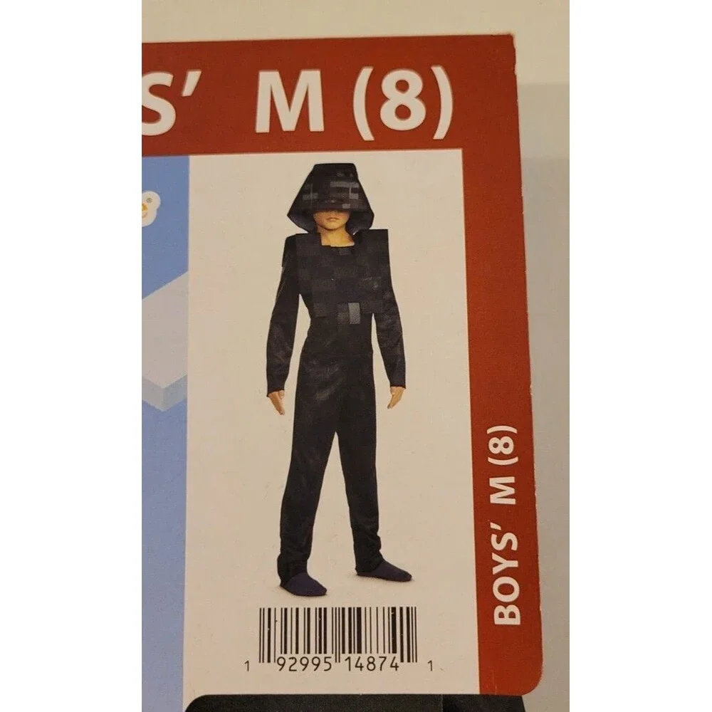 Minecraft Game Wither Skeleton Costume & Chest Piece Boy's Size Medium 8
